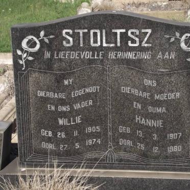 STOLTSZ Willie 1905-1974 &amp; Hannie 1907-1980