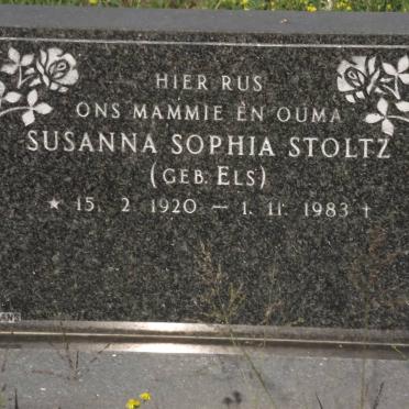 STOLTZ Susanna Sophia nee ELS 1920-1983