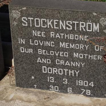 STOCKENSTROM Dorothy nee RATHBONE 1904-1978