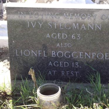 STEGMANN Ivy :: BOGGENPOEL Lionel