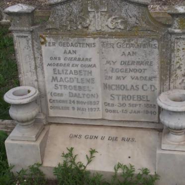 STROEBEL Nicholas C.D. 1888-1940 &amp; Elizabeth Magdalena DALTON 1897-1977
