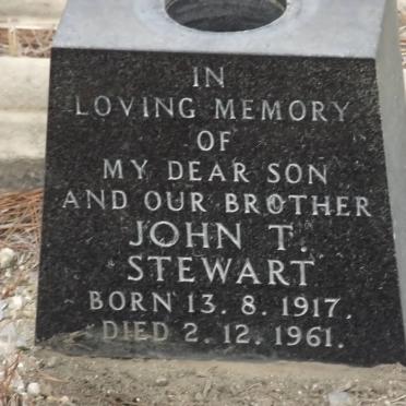 STEWART John T. 1917-1961