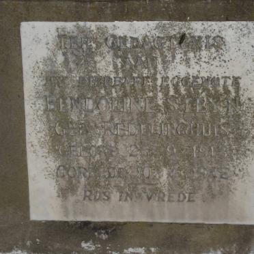 STEYN Bendoline nee REDLINGHUIS 1913-1942