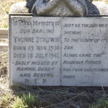 STRUWIG Yvonne 1938-1941