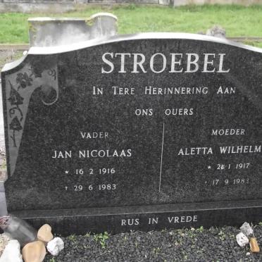 STROEBEL Jan Nicolaas 1916-1983 &amp; Aletta Wilhelmina 1917-1983