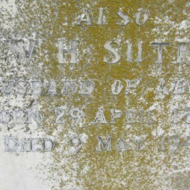 SUTER W.H. 1867-1945