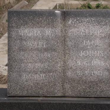 SWART Maria M. 1898-1975 :: JOHNS Alice Jane 1883-1961