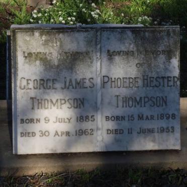 THOMPSON George James 1885-1962 &amp; Phoebe Hester 1898-1953