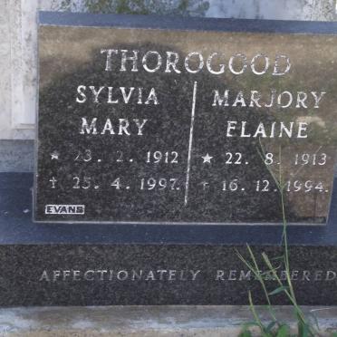 THOROGOOD Sylvia Mary 1912-1997 :: THOROGOOD Marjory Elaine 1913-1994