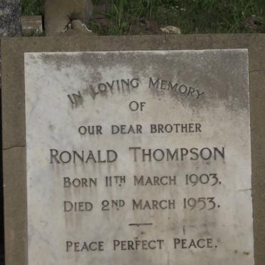 THOMPSON Ronald 1903-1953