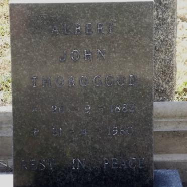 THOROGOOD Albert John 1882-1960