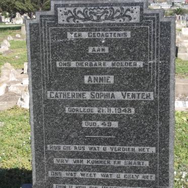 VENTER Annie Catherine Sophia -1948