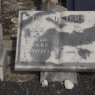 VILLIERS David Pierre, de 1908-2006