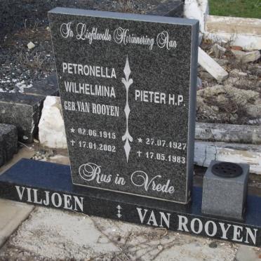 VILJOEN Petronella Wilhelmina nee VAN ROOYEN 1915-2002 :: ROOYEN Pieter H.P., van 1927-1983