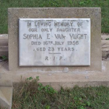 VUGHT Sophia E., van -1956