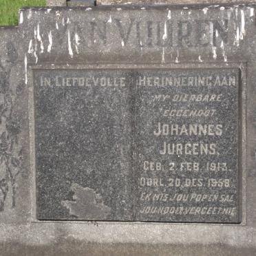VUUREN Johannes Jurgen, van 1913-1958