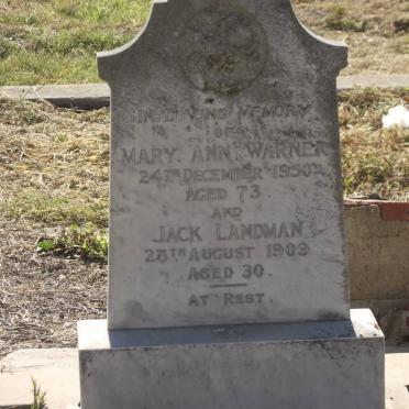 WARNER Mary Ann -1950 :: LANDMAN Jack -1909