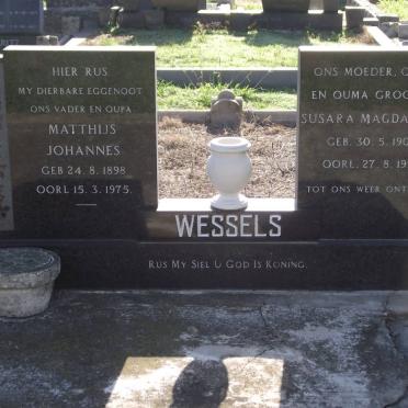 WESSELS Matthijs Johannes 1898-1975 &amp; Susara Magdalena 1903-1996