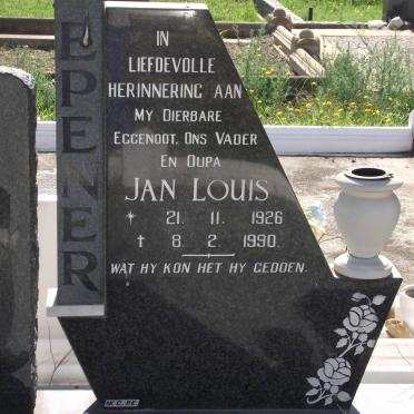 WEPENER Jan Louis 1926-1990