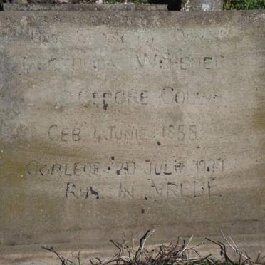 WEPENER Gertruida nee GOUWS 1855-1939