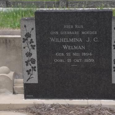 WELMAN Wilhelmina J.C. 1894-1959