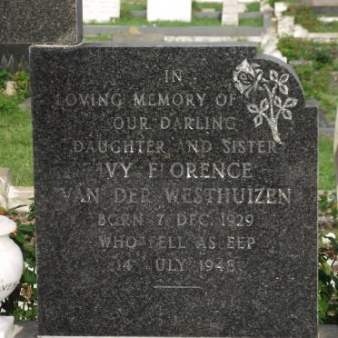 WESTHUIZEN Ivy Florence, van der 1929-1943