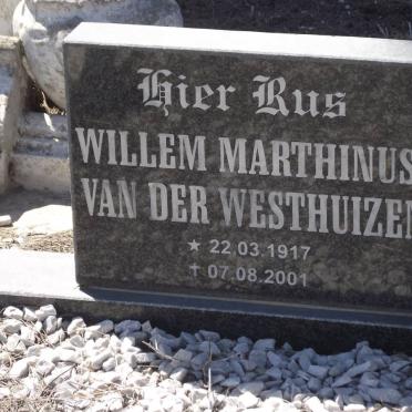 WESTHUIZEN Willem Marthinus, van der 1917-2001