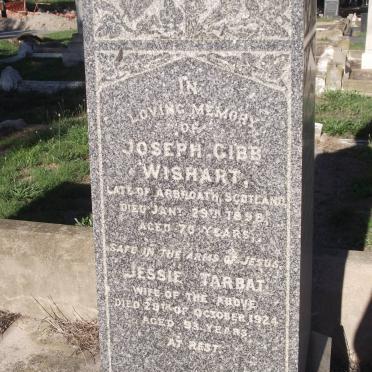 WISHART Joseph Gibb -1898 &amp; Jessie Tarbat -1924