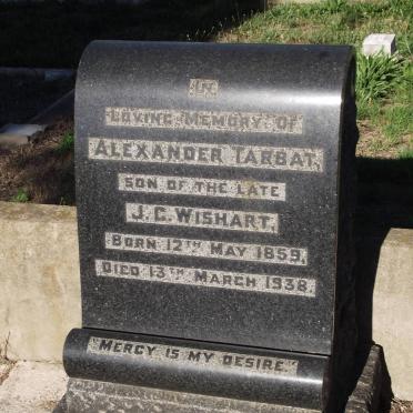 WISHART Alexander Tarbat 1859-1938