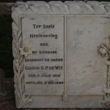 WIT Gideon B.P., de 1914-1946
