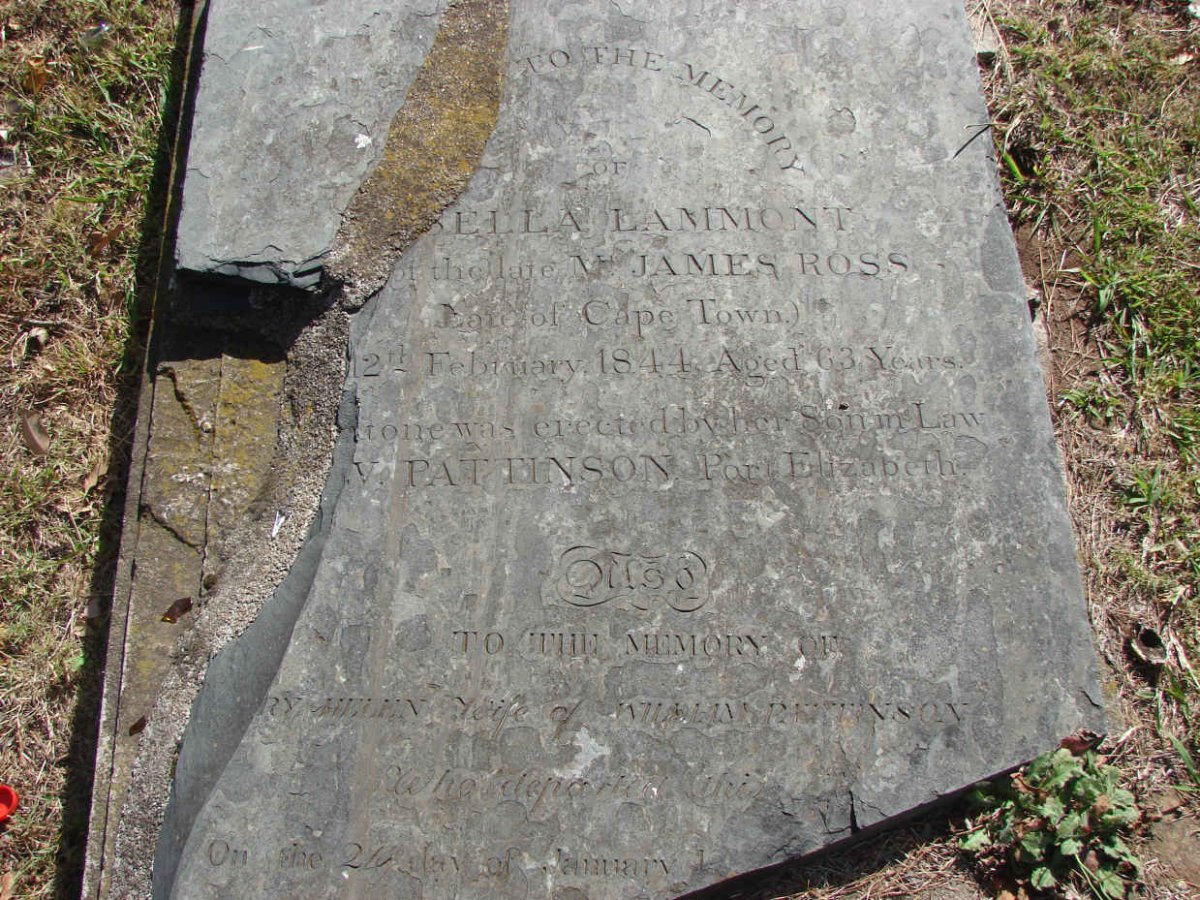 LAMMONT Isabella -1844 :: PATTISON Mary Helen nee ROSS -1850