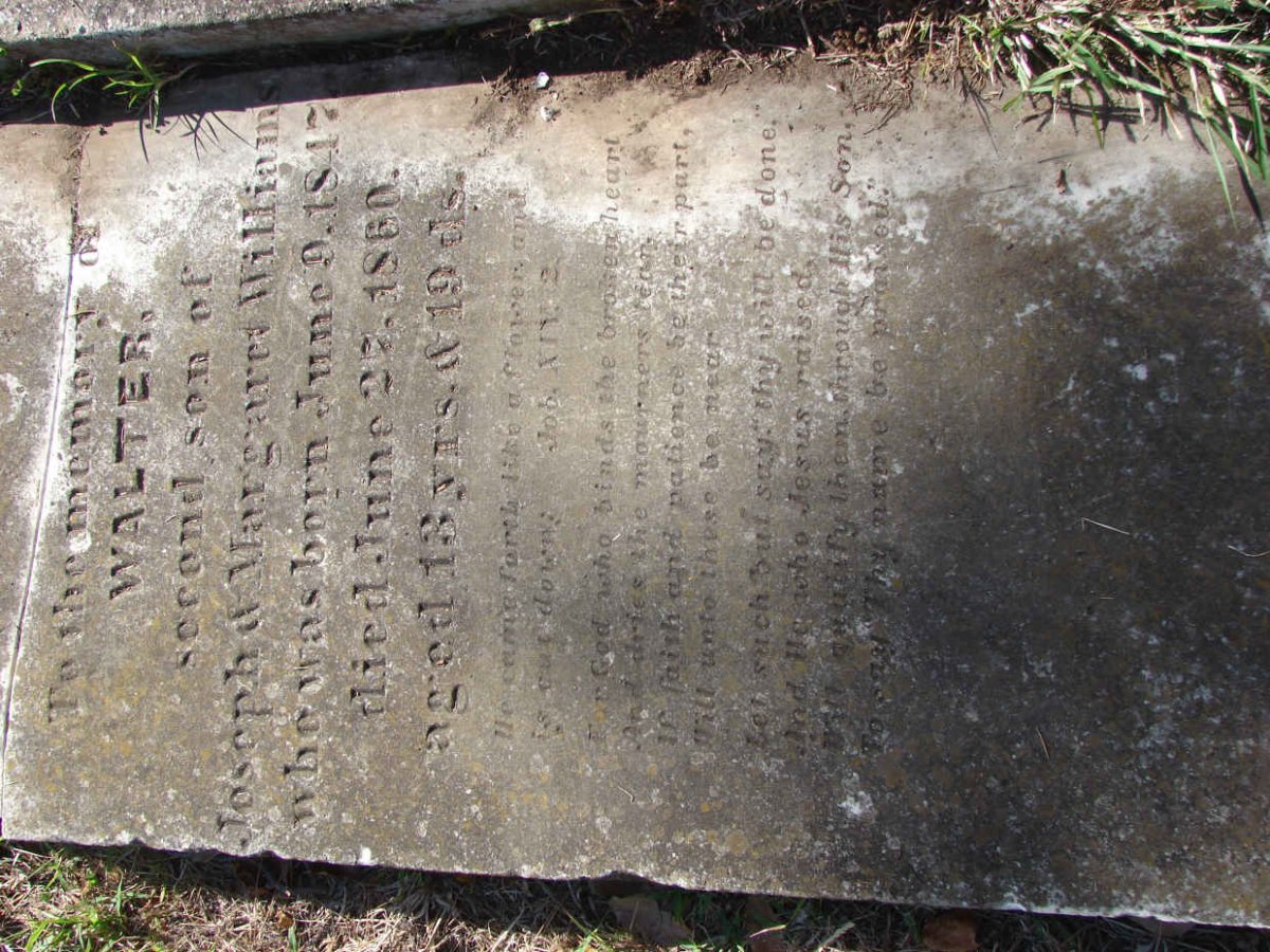WILLIAMS Walter 1847-1860