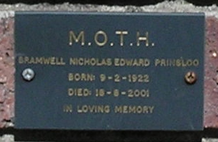 PRINSLOO Bramwell Nicholas Edward 1922-2001