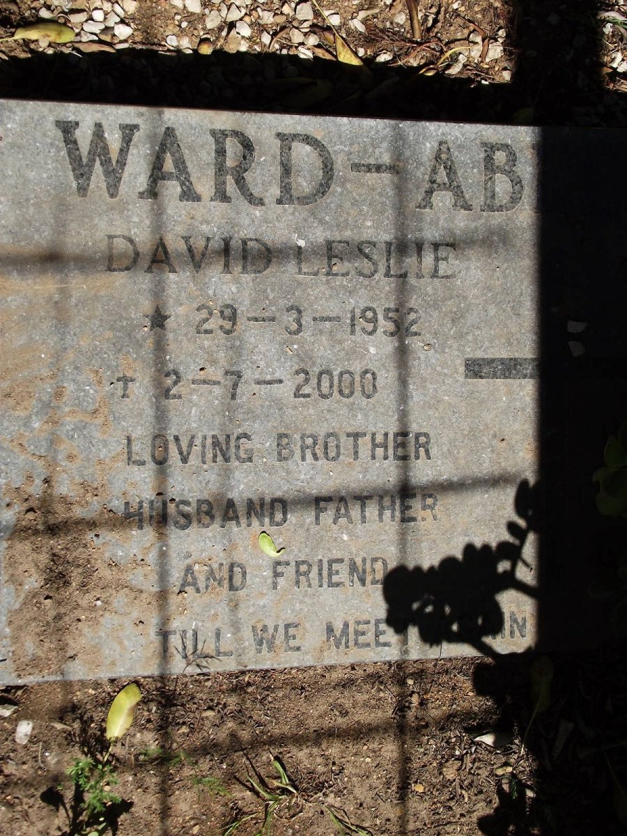 ABLE David Leslie, Ward 1952-2000