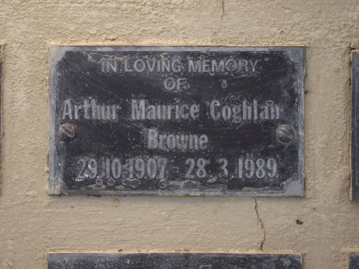 BROWNE Arthur Maurice Coghlan 1907-1989