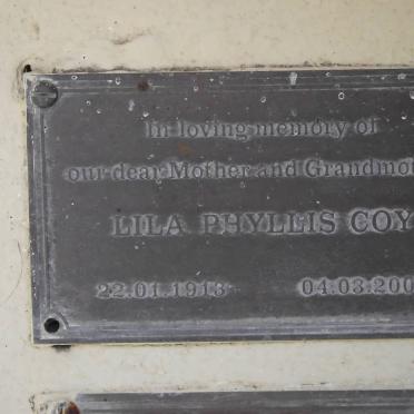 COY Lila Phyllis 1913-2000