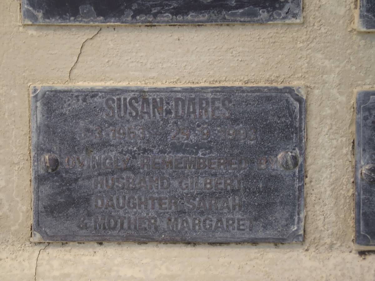 DARES Susan 1963-1993