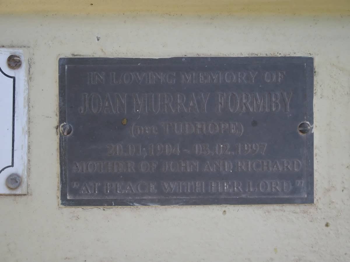 FORMBY Joan Murray nee TUDHOPE 1904-1997