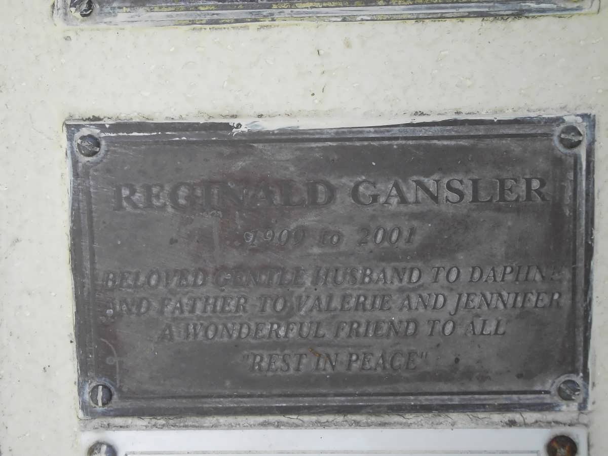 GANSLER Reginald 1909-2001