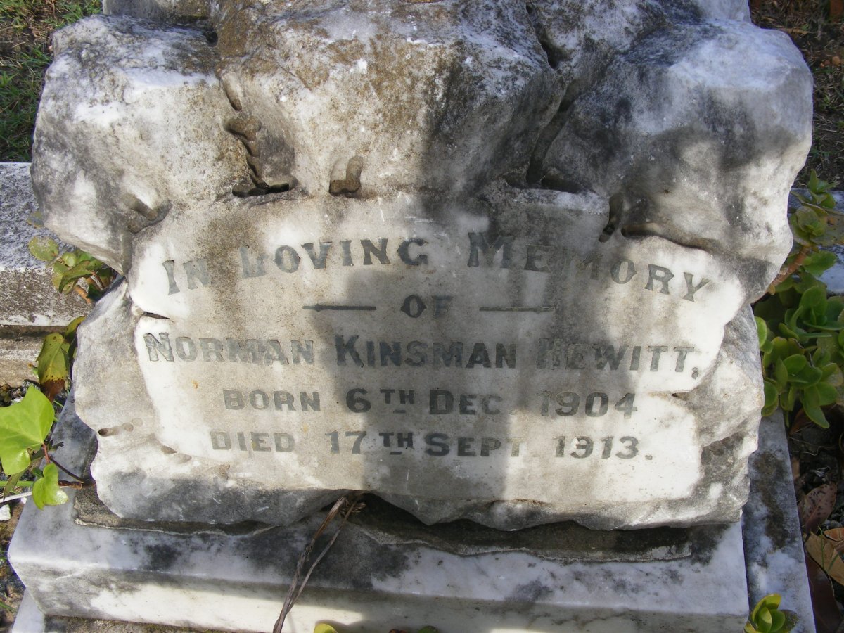HEWITT Norman Kinsman 1904-1913