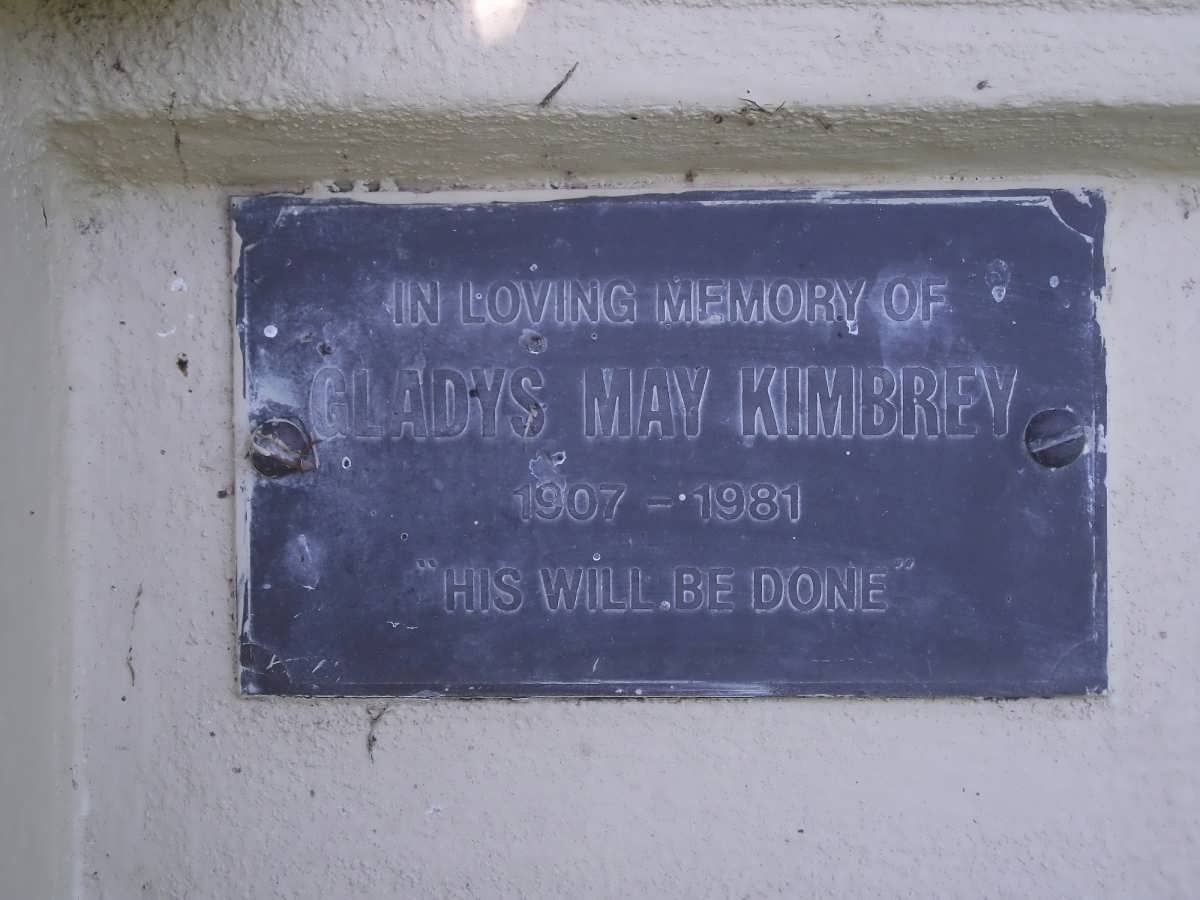 KIMBREY Gladys May 1907-1981