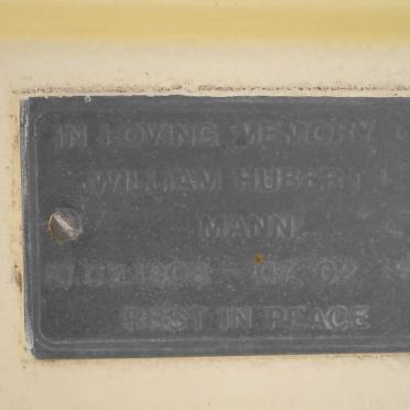 MANN William Hubert 1908-1996