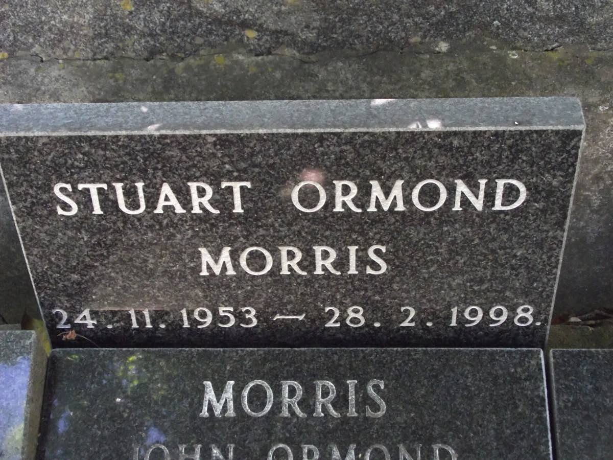 MORRIS Stuart Ormond 1953-1998