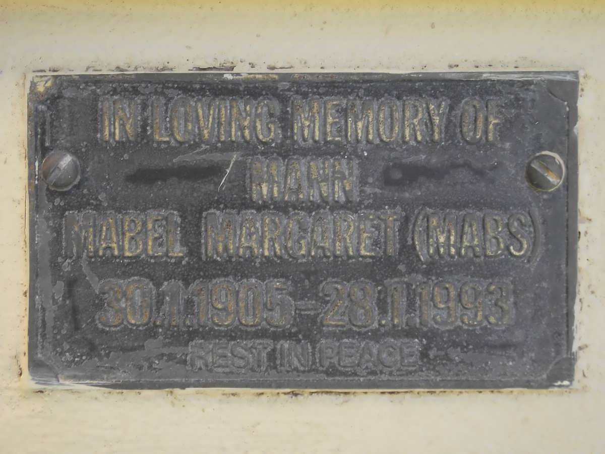 MANN Mabel Margaret 1905-1993