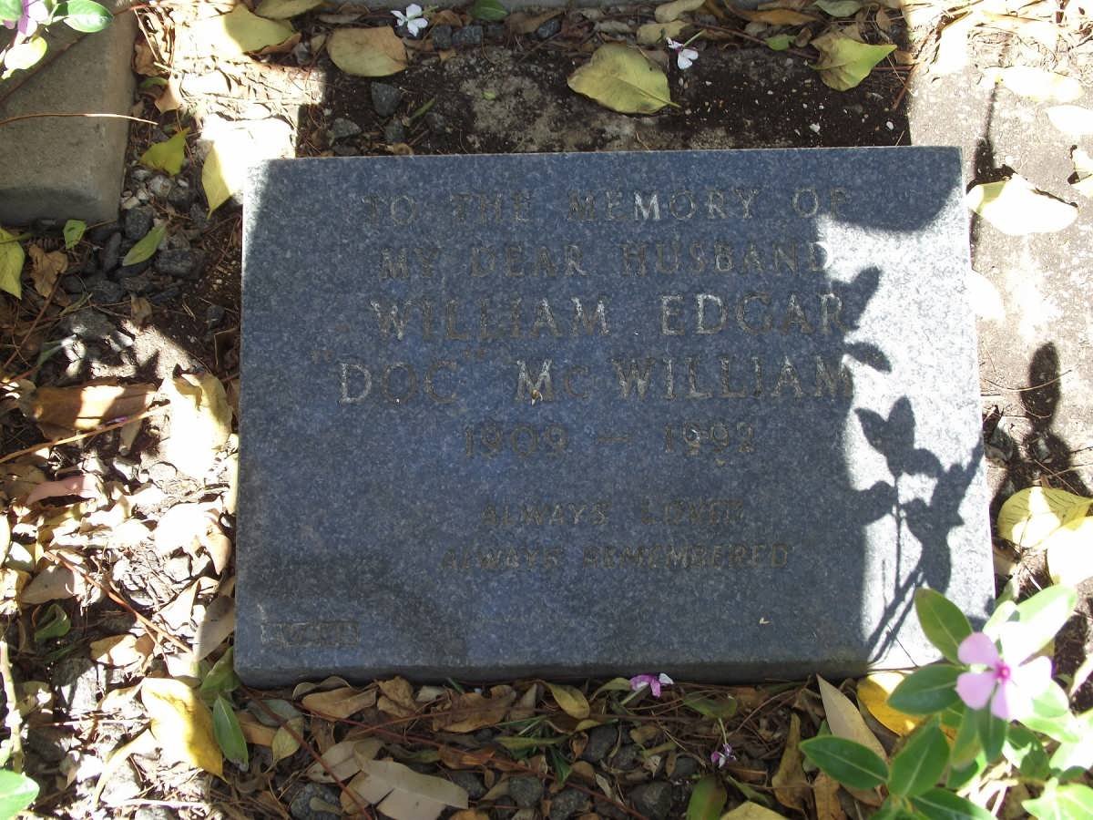 Mc WILLIAMS William Edgar 1909-1992
