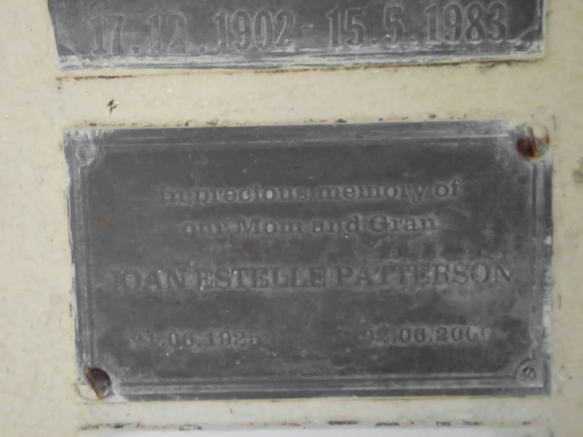 PATTERSON Joan Estelle 1926-2000