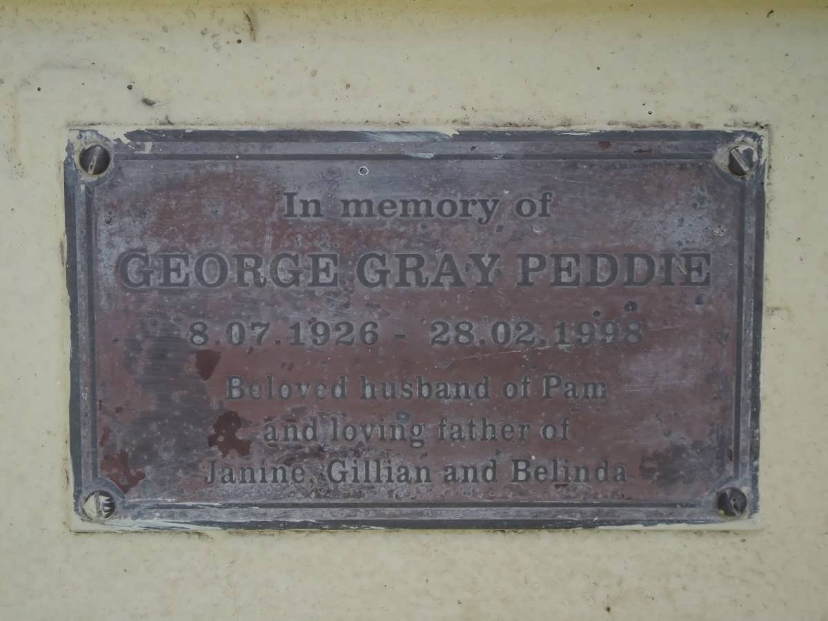 PEDDIE George Gray 1926-1998