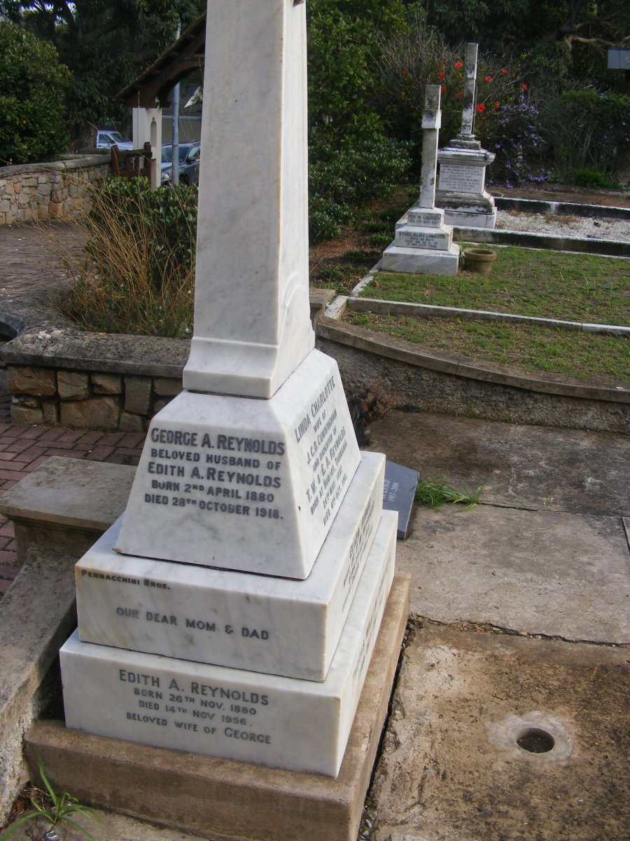 REYNOLDS George A. 1880-1918 &amp; Edith A. 1880-1956