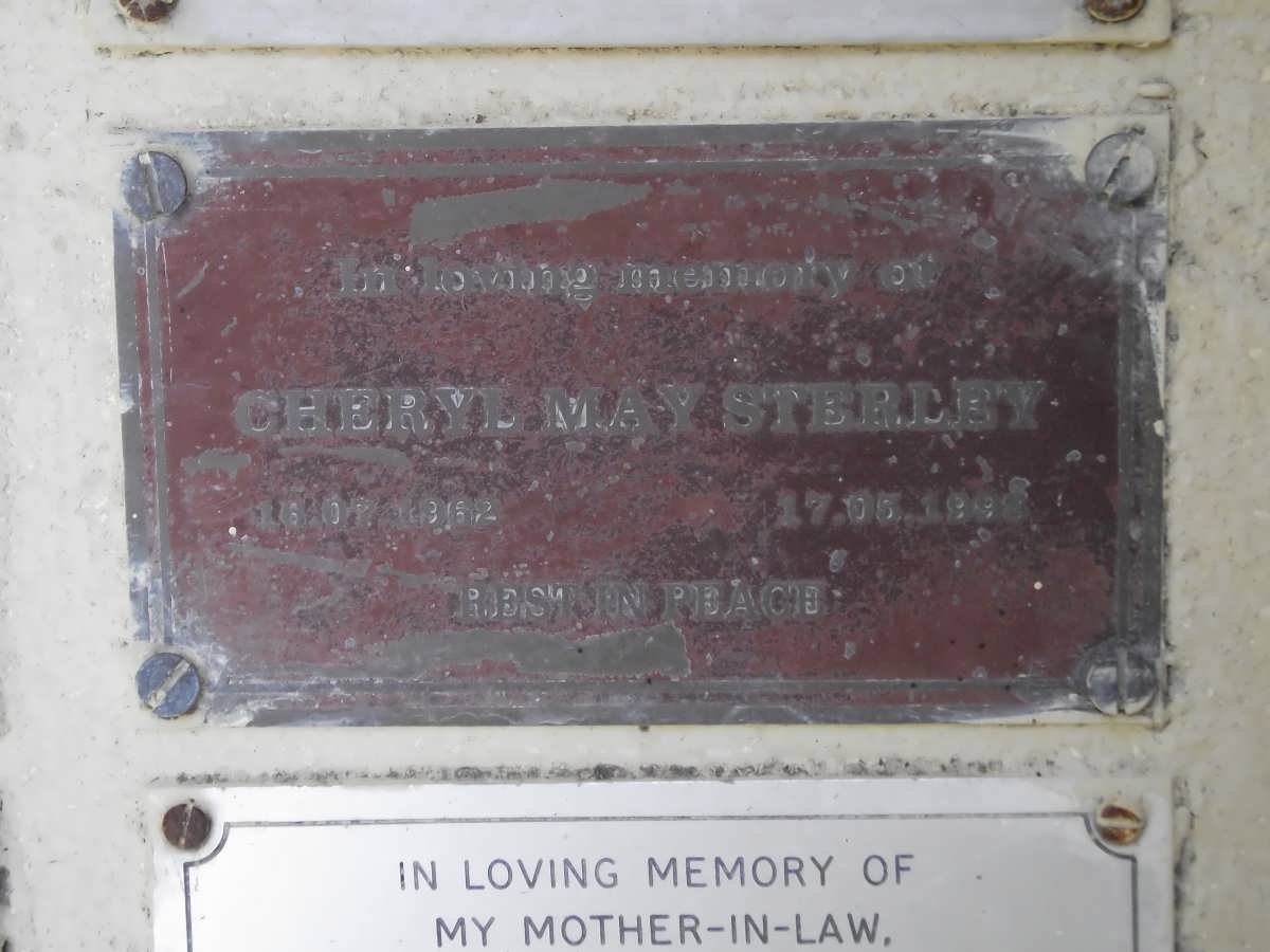 STERLEY Cheryl May 1962-1998