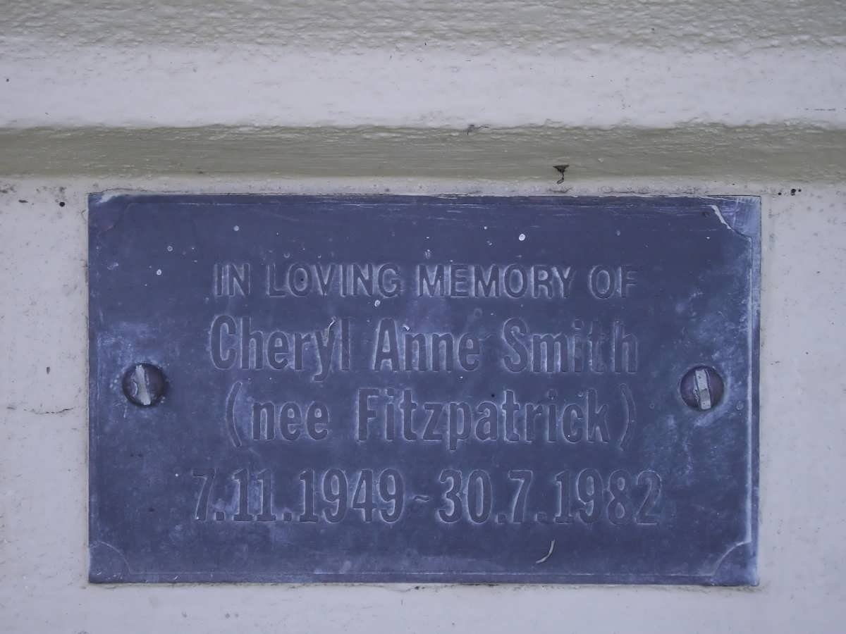 SMITH Cheryl Anne nee FITZPATRICK 1949-1982